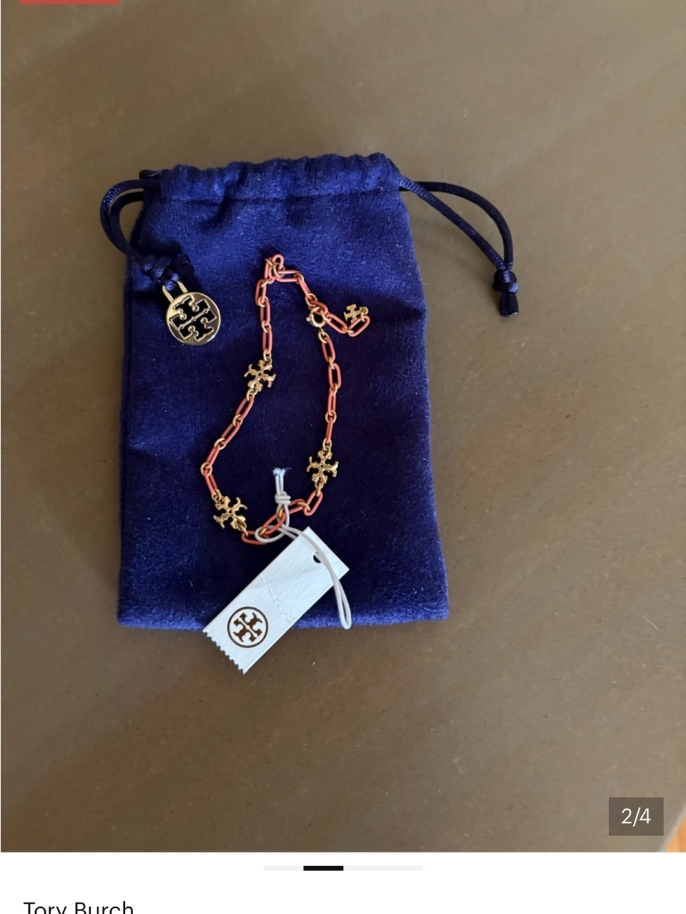 TORY BURCH
Roxanne Chain Bracelet in 18kt Gold-plated Brass nwt - Picture 7 of 7